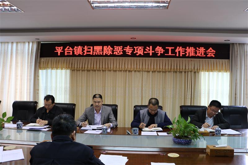 平台镇部署深入推进扫黑除恶专项斗争工作 --平