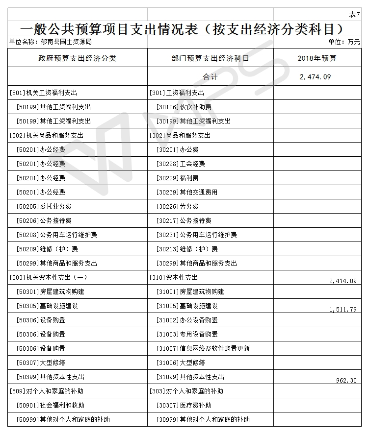 2018年国土资源局部门预算公开模板（Excel表格）.jpg